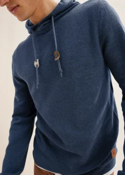 Pull à capuche en fine maille