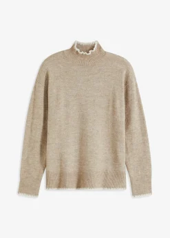 Pull à col montant
