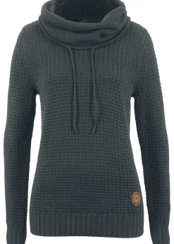 Pull à col roulé avec cordons