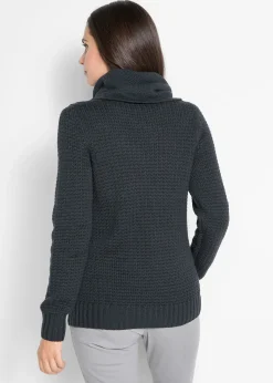 Pull à col roulé avec cordons