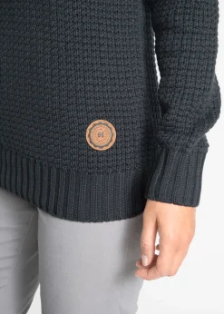 Pull à col roulé avec cordons