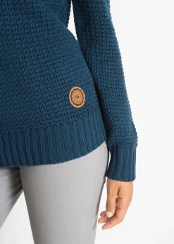 Pull à col roulé avec cordons