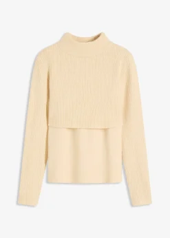 Pull à effet superposé