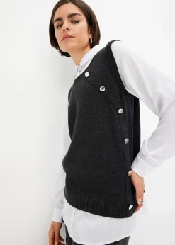 Pull à empiècement chemisier