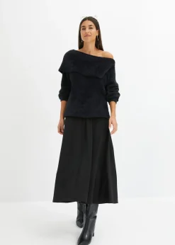 Pull à encolure Bardot asymétrique