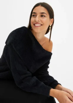 Pull à encolure Bardot asymétrique