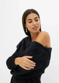 Pull à encolure Bardot asymétrique