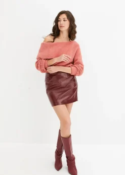 Pull à encolure Bardot asymétrique