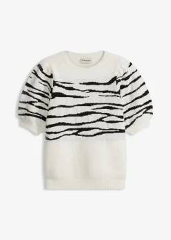 Pull à manches bouffantes