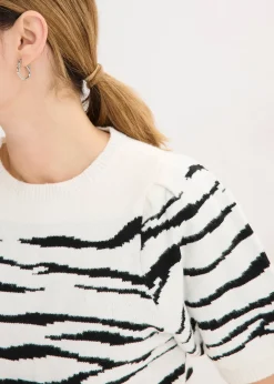 Pull à manches bouffantes