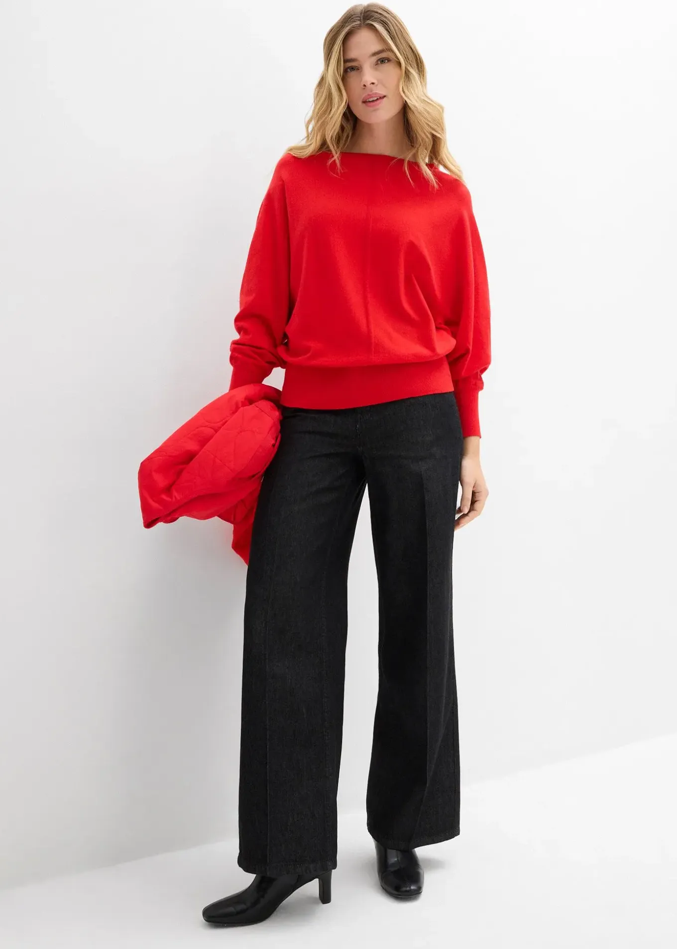 Pull à manches chauve-souris