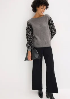 Pull à motif léopard