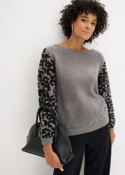 Pull à motif léopard