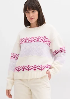 Pull à motif norvégien