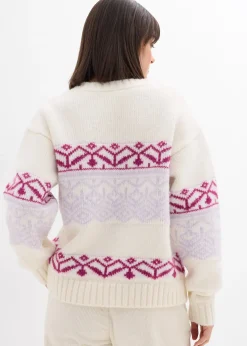 Pull à motif norvégien