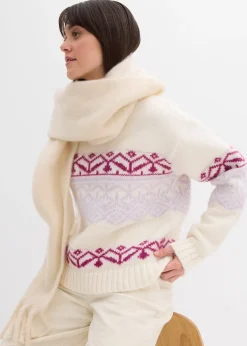 Pull à motif norvégien