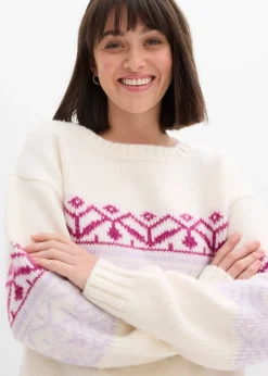 Pull à motif norvégien