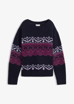 Pull à motif norvégien