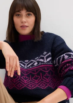 Pull à motif norvégien