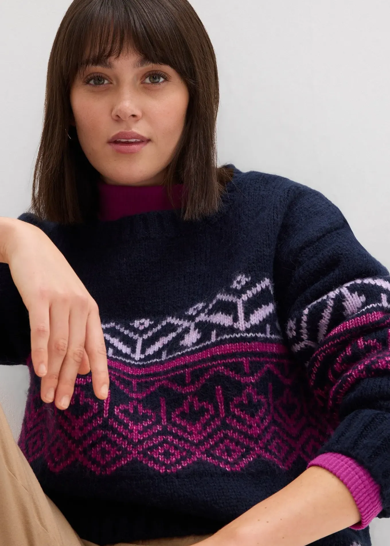 Pull à motif norvégien