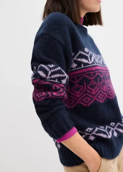 Pull à motif norvégien