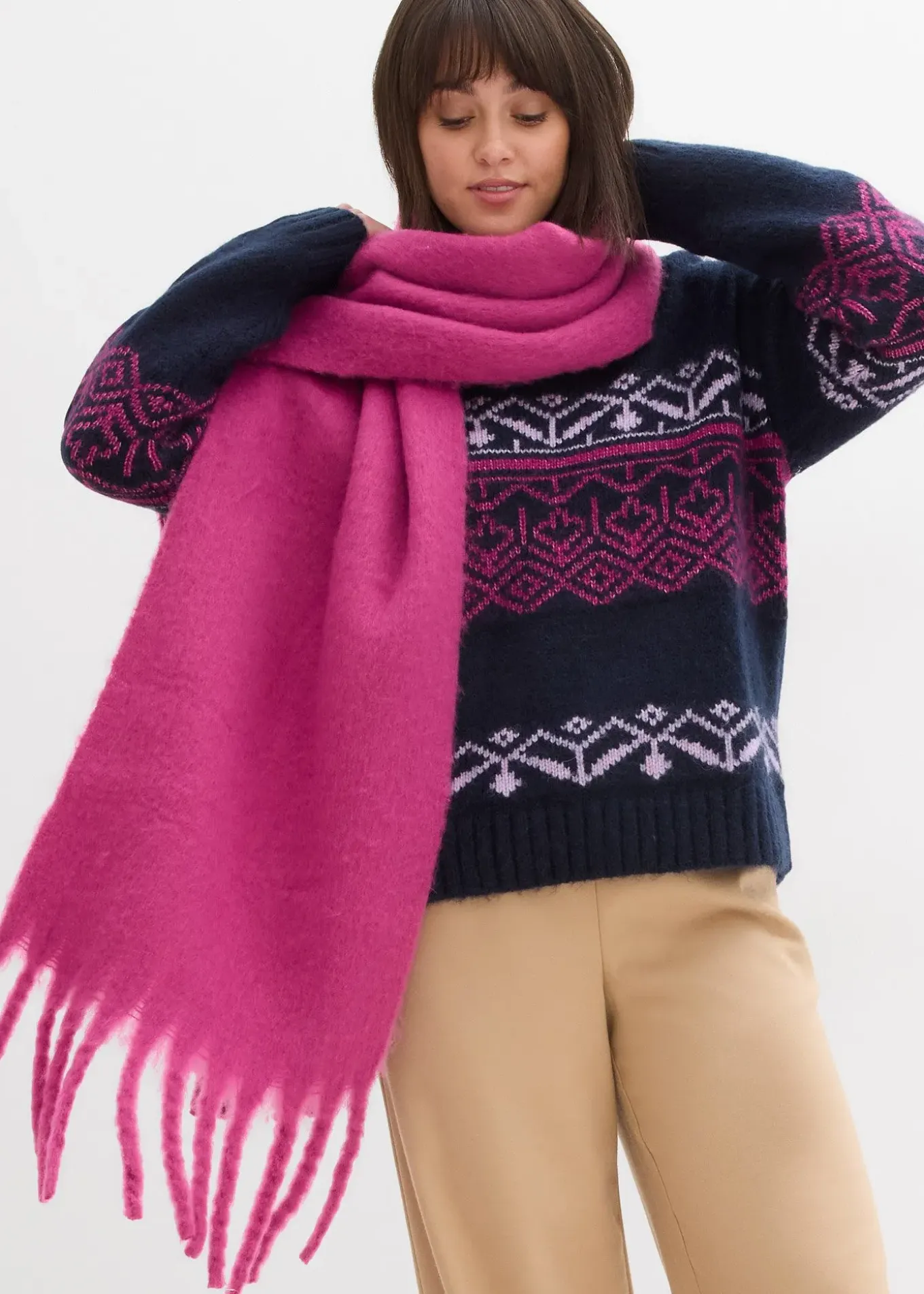 Pull à motif norvégien