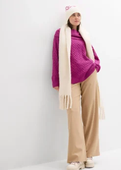 Pull à motif torsadé