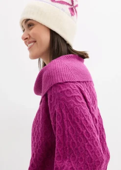 Pull à motif torsadé