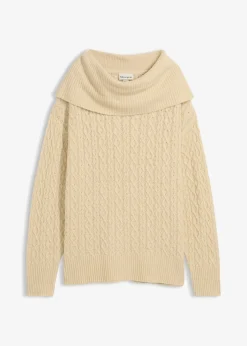 Pull à motif torsadé