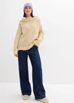 Pull à motif torsadé