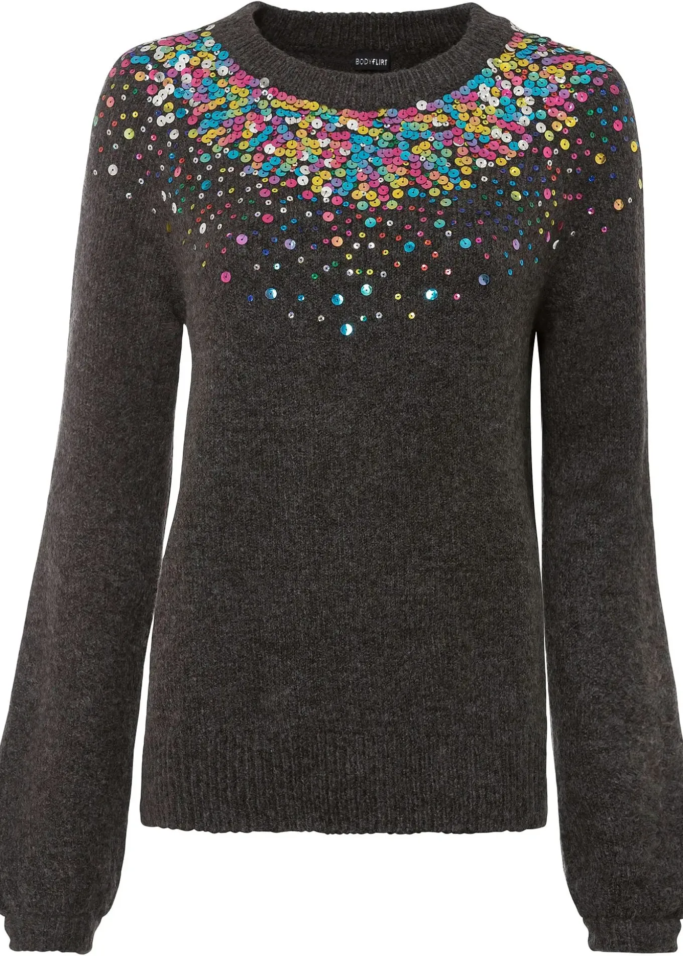 Pull à sequins multicolores