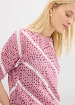 Pull ajouré 100% coton