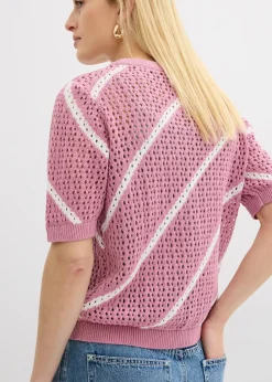 Pull ajouré 100% coton