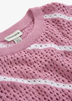 Pull ajouré 100% coton