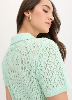 Pull ajouré 100% coton