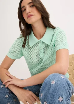 Pull ajouré 100% coton