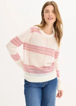 Pull ajouré avec laine et alpaga