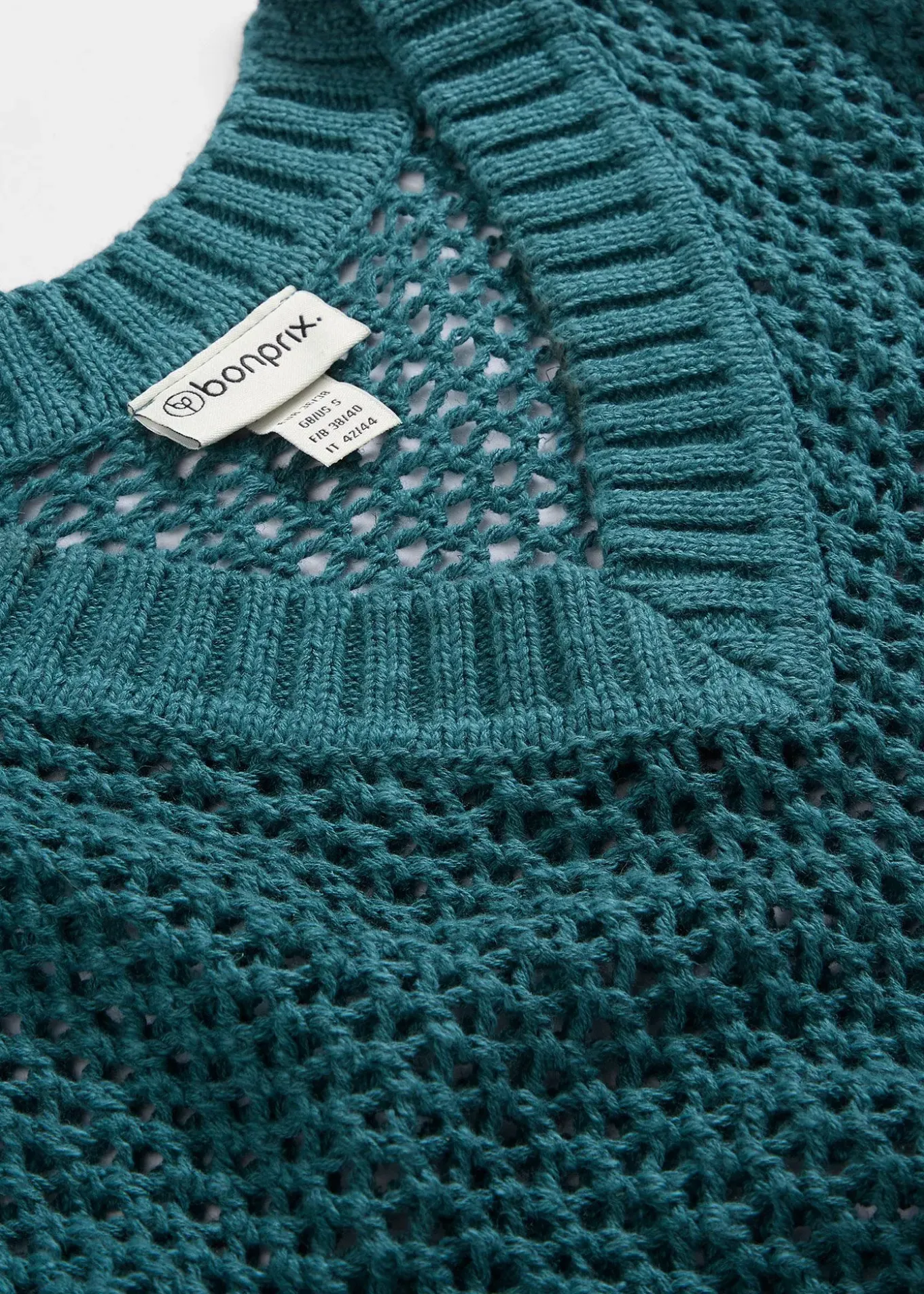 Pull ajouré en lin mélangé