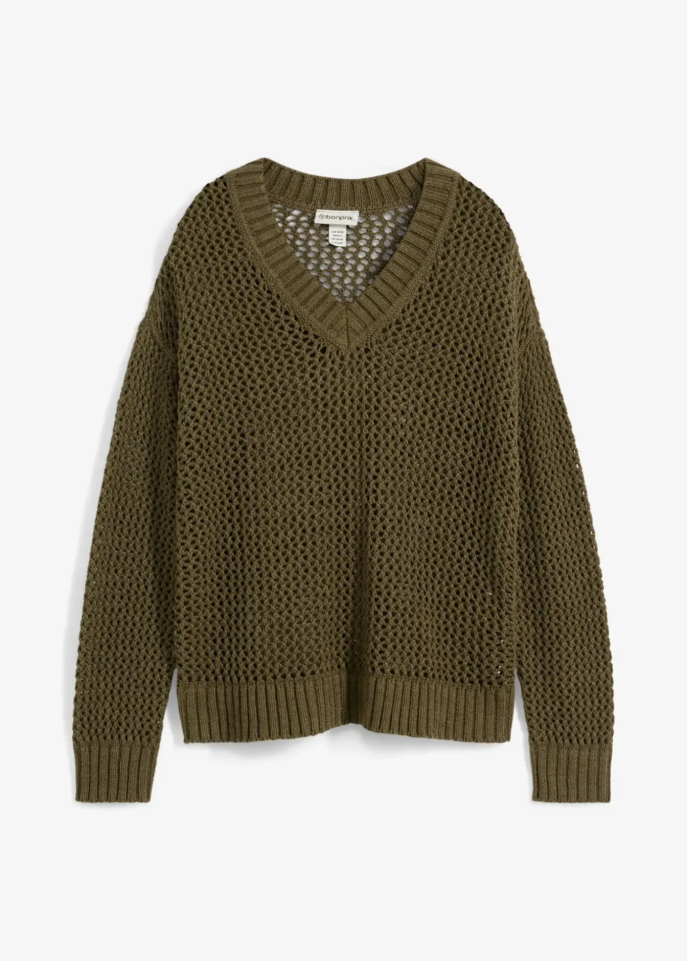 Pull ajouré en lin mélangé