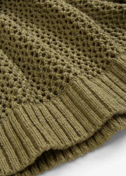 Pull ajouré en lin mélangé