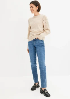 Pull aux manches ajourées