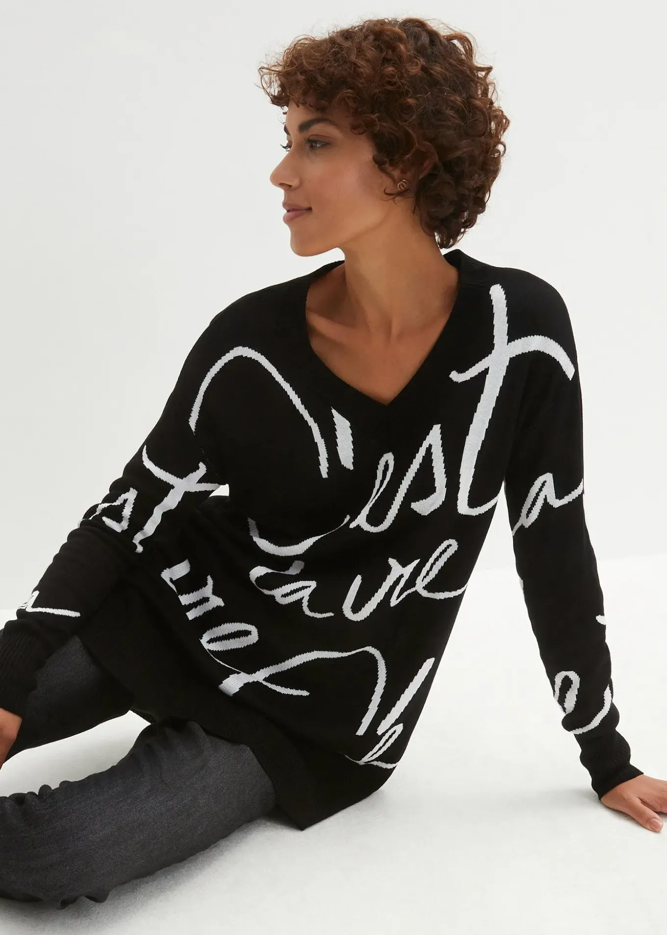 Pull avec inscription