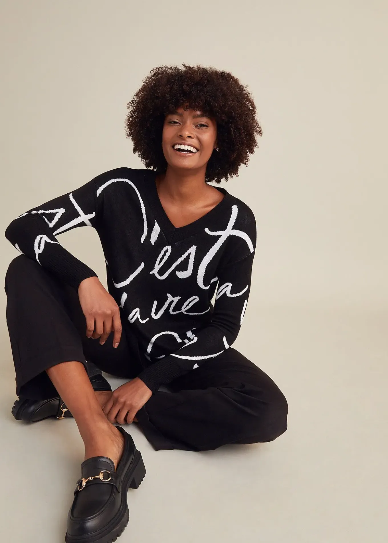 Pull avec inscription