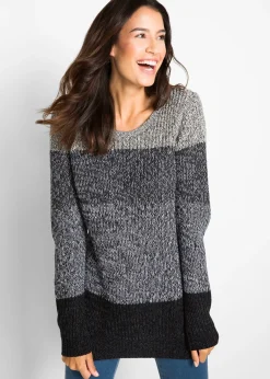 Pull avec rayures bloc