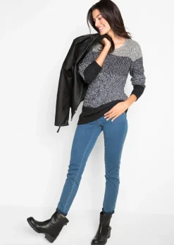 Pull avec rayures bloc