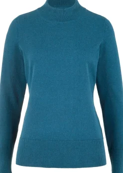 Pull basique à col montant