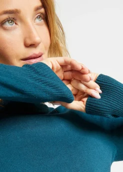 Pull basique à col montant