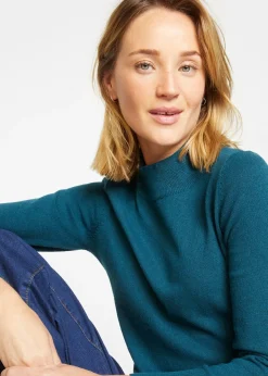 Pull basique à col montant