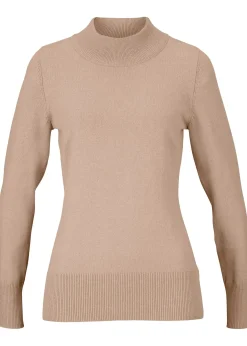 Pull basique à col montant