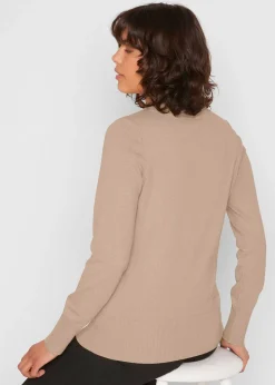 Pull basique à col montant